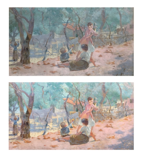 H.E. Cross, Blanchisseuses en Provence, Musée des Arts Décoratifs (Paris), 83 x 150 cm